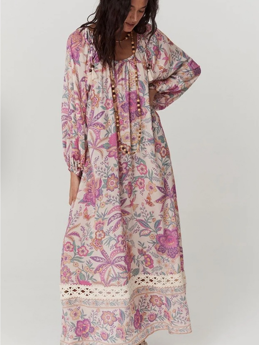 Spell Mojave Lily Gown Opal Floral Boho Maxi Dress